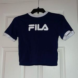 NWT Navy Blue and White Fila Shirt